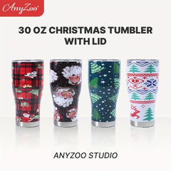 Christmas Print 900ml Stainless Steel Beer Glass Water Bottle