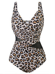 Mesh Criss Cross One Piece Swimsuit