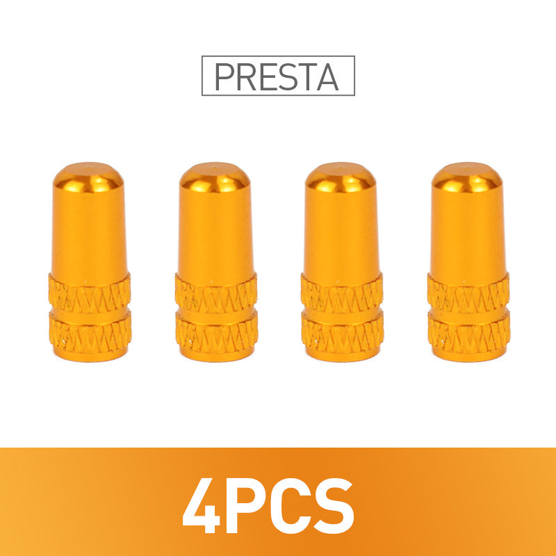 4pcs Aluminum Alloy Bike Valve Covers Dust Dirt Protection