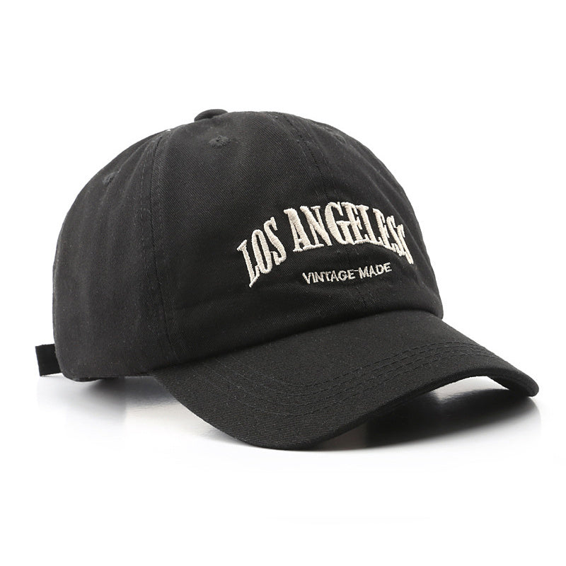 Washed & Embroidered Old Letters Men's Baseball Cap