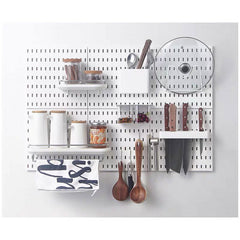 Industrial Style Wall Peg Board Display Shelves