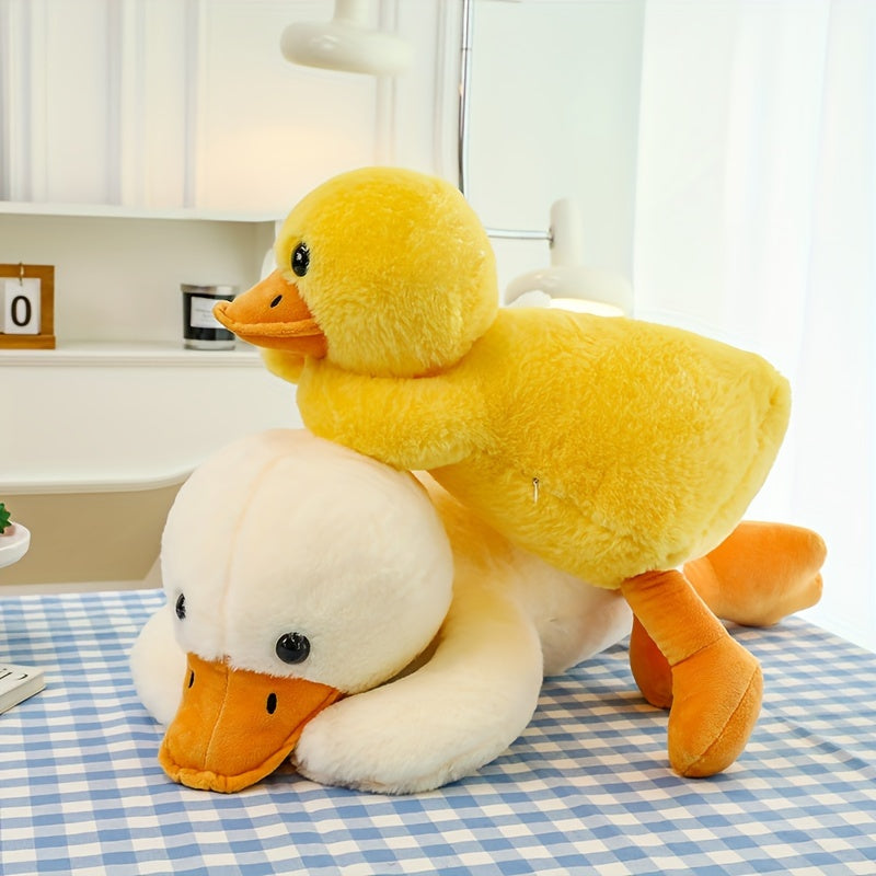 Fluffy Duck Plush Pillow Stuffed Animal Soft Dolls Floor Mat Birthday Gift