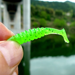 20pcs Paddle Tail Soft Lure Swimbait Fishing Accessories