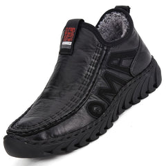 Men's Warm Fleece Snow Boots Comfortable Winter Shoes