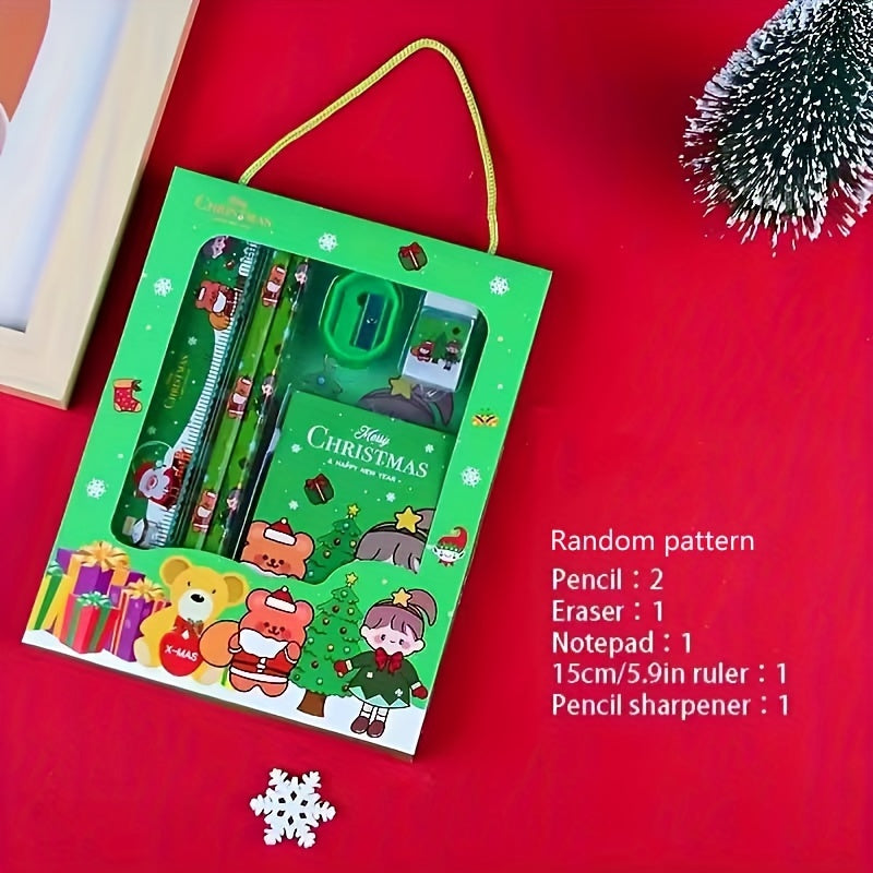 6pcs Christmas Stationery Set for Students