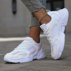 Thick Sole Shock Absorption Mesh Chunky Sneakers