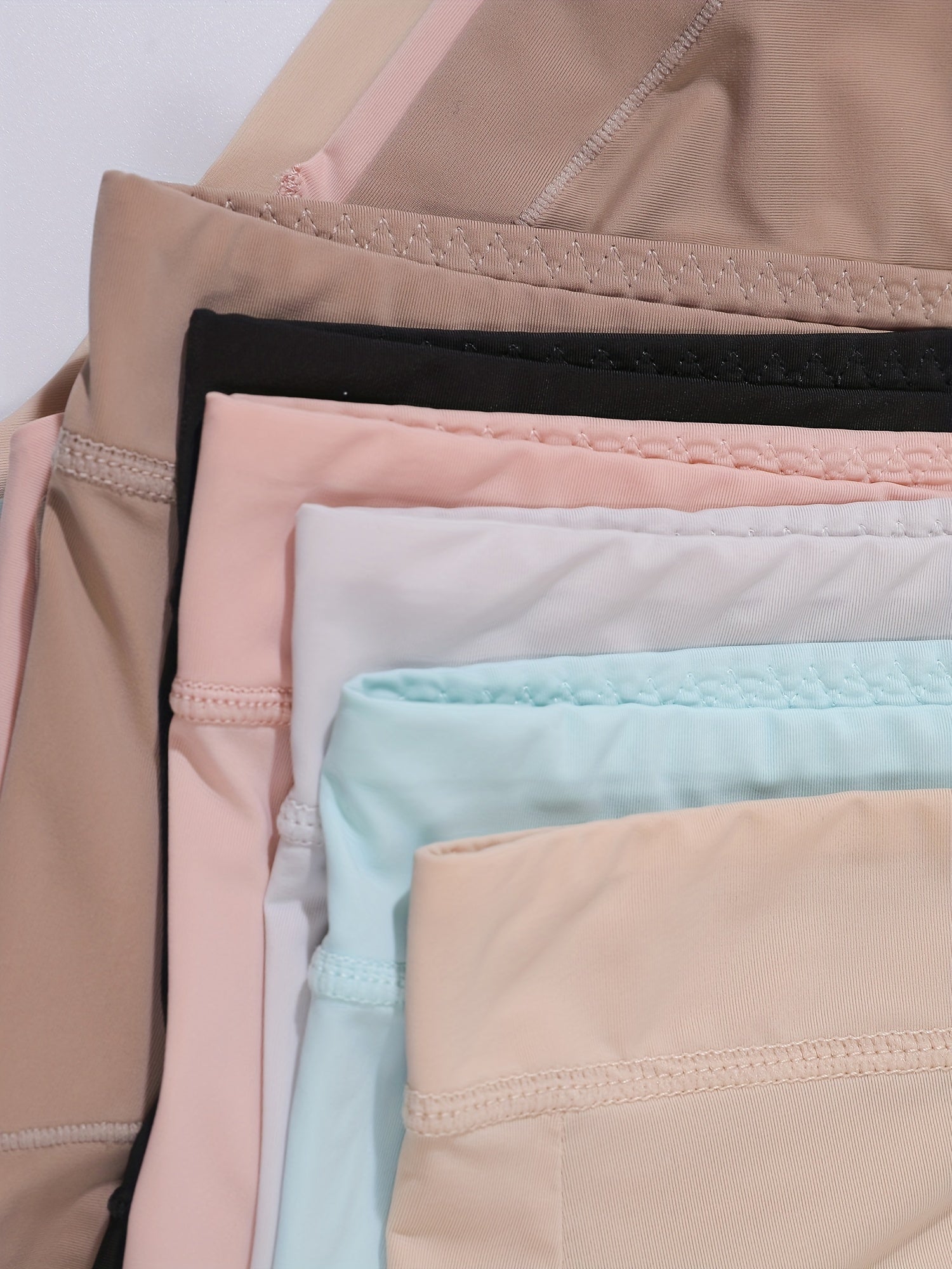 6pcs Seamless Solid Briefs Breathable Intimates Panties