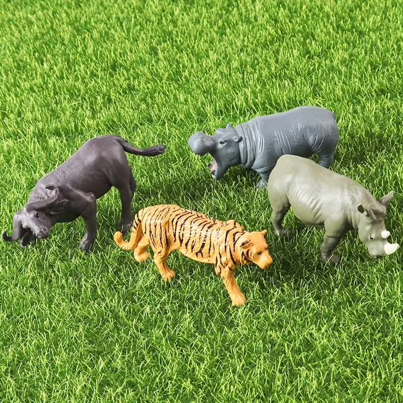 12pcs Realistic Wild Animal Figures Set for Christmas Birthday Easter