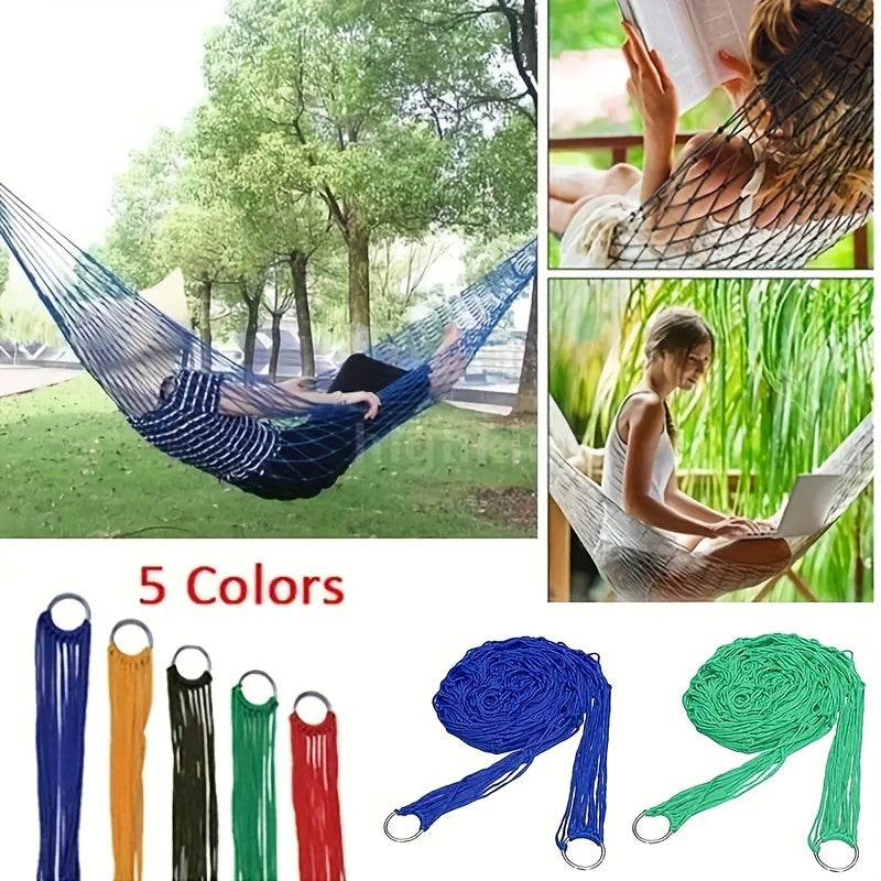 Portable Hammock with Mesh Rope for Camping and Travel