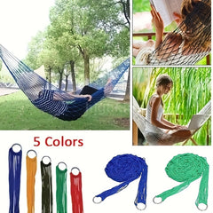 Portable Hammock with Mesh Rope for Camping and Travel