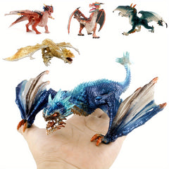 1pc Dinosaur Toy Simulation Hard Glue Static Wildlife Decoration