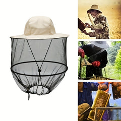 Outdoor Portable Sun Shading Fishing Hat - Mosquito Protection