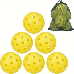 12pcs 40 Holes Outdoor Pickleball Balls High Bouncy Durable Balls