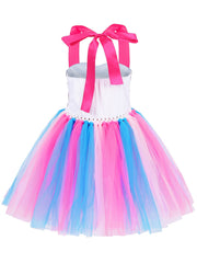 Unicorn Mermaid Tutu Dress with Headband for Girls
