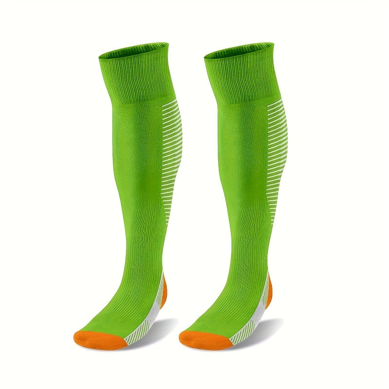 Men's Breathable Striped Knee High Soccer Socks