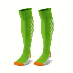 Men's Breathable Striped Knee High Soccer Socks