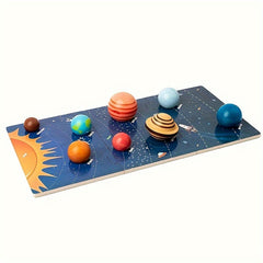 Solar System Adventure Wooden Puzzle Educational Toy