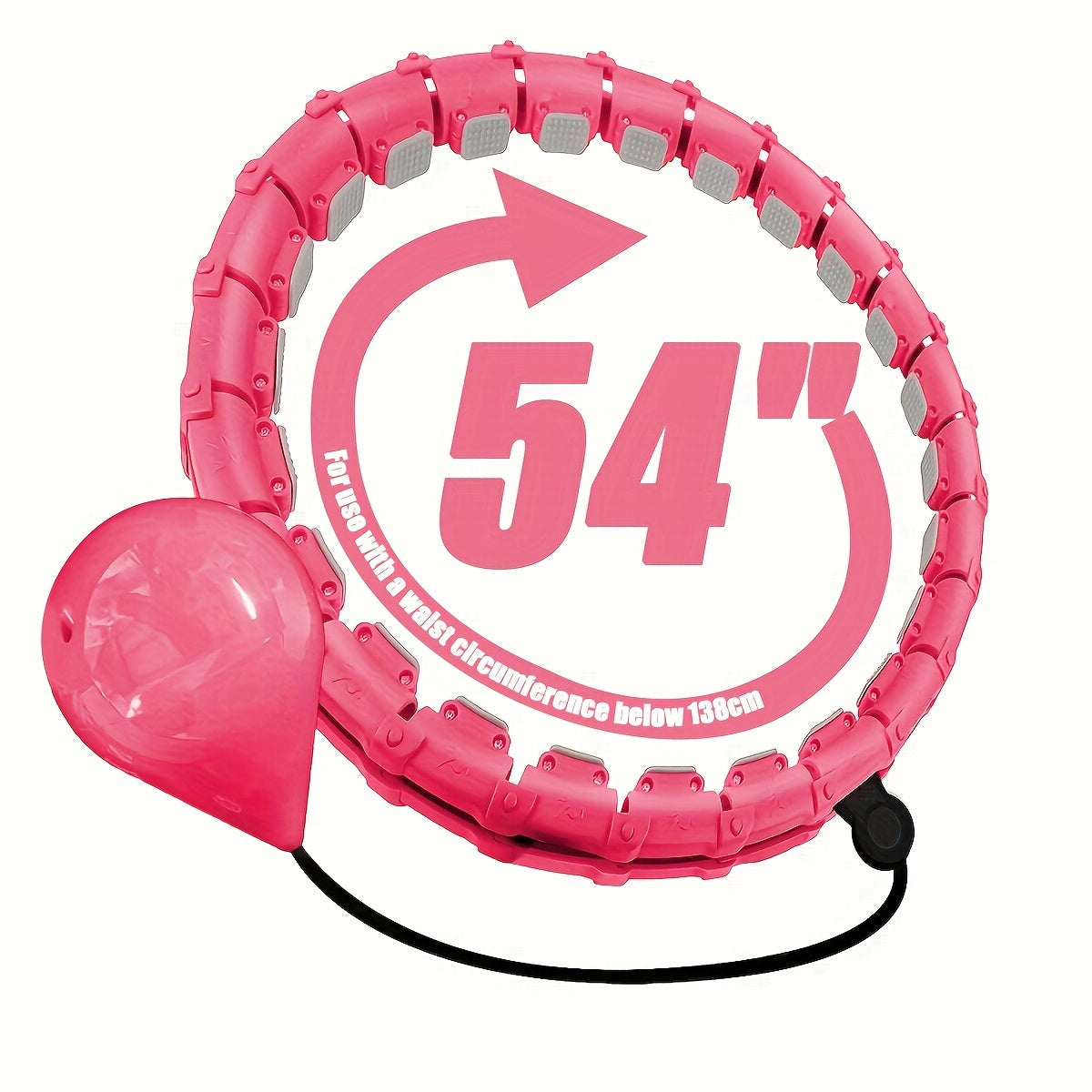 Pilates Waist Training Ring Fitness Hoop with Solid Ball