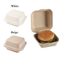 10pcs Disposable Cake Box Paper Pulp Hand Painted Biodegradable