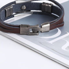 Punk Retro Faux Leather Bracelet