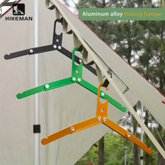 Aluminum Alloy Folding Hanger Non Slip Portable for Camping & Hiking