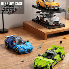 323pcs Racing Assembly Model Building Toy with Dustproof Display Box