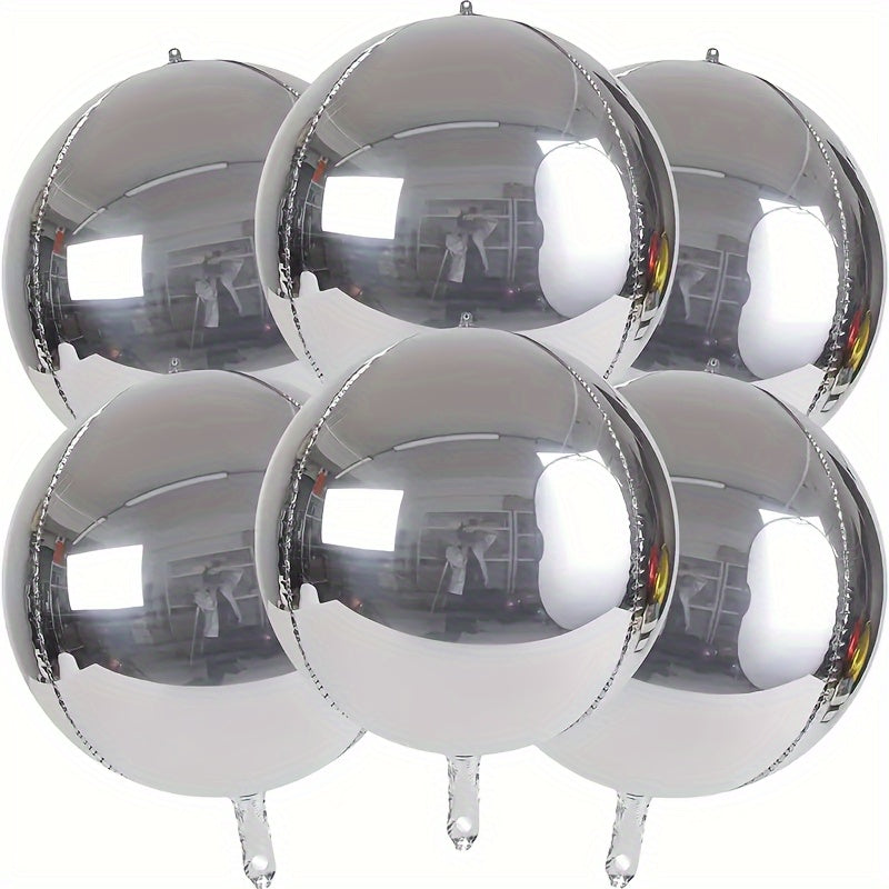 5pcs 4D Foil Balloons 55 88 Cm Round Balloons for Wedding Birthday