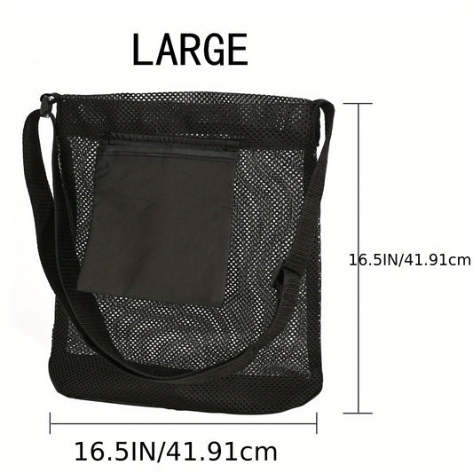 Mesh Clear Mushroom Bag Large Capacity Foraging Pouch