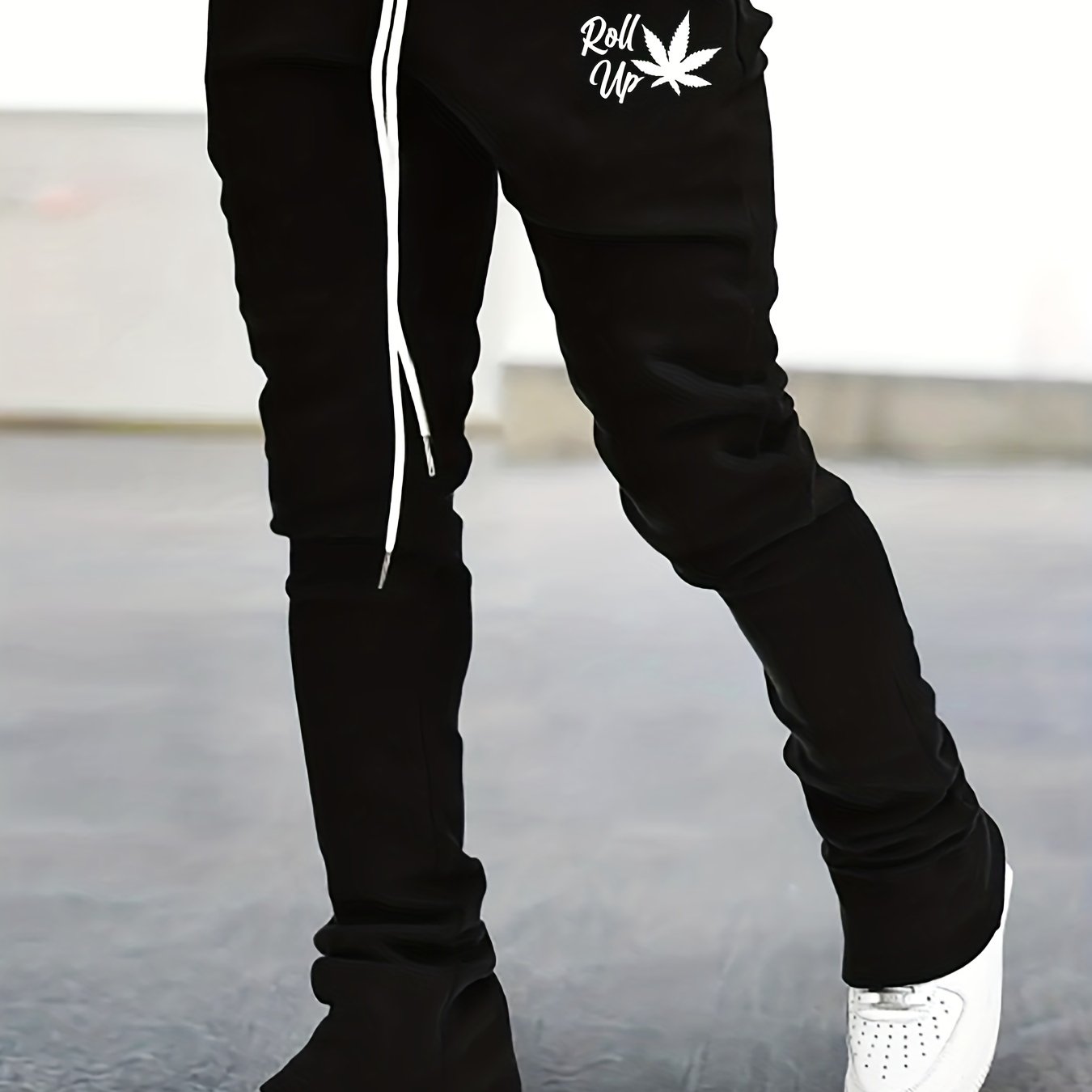 Men's Drawstring Flare Pants