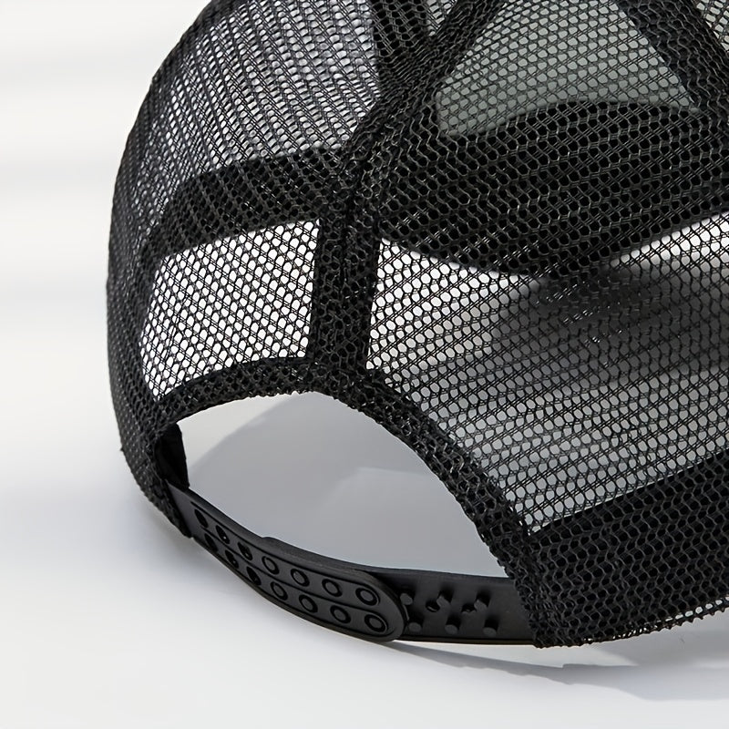 Star Printed Baseball Cap Mesh Sunshade Peaked Cap