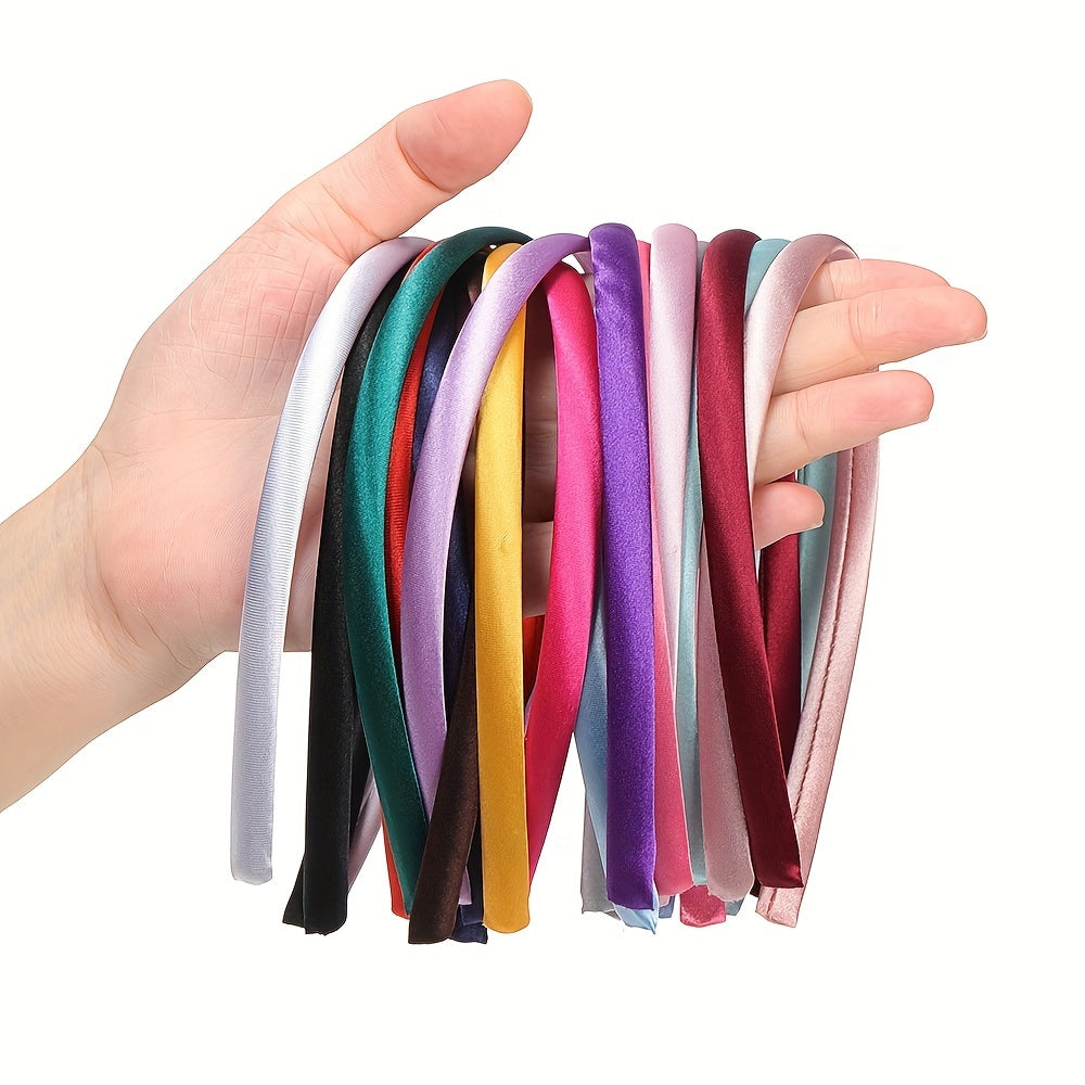 10pcs 10mm Bright Satin Headband Base Blank Bezel Setting For Hair Accessories