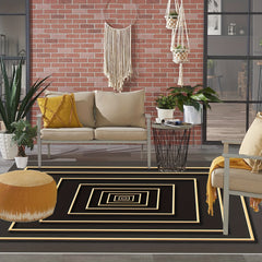 3D Geometric Area Rug Soft Large Washable Rug Non Slip Backing Low Pile
