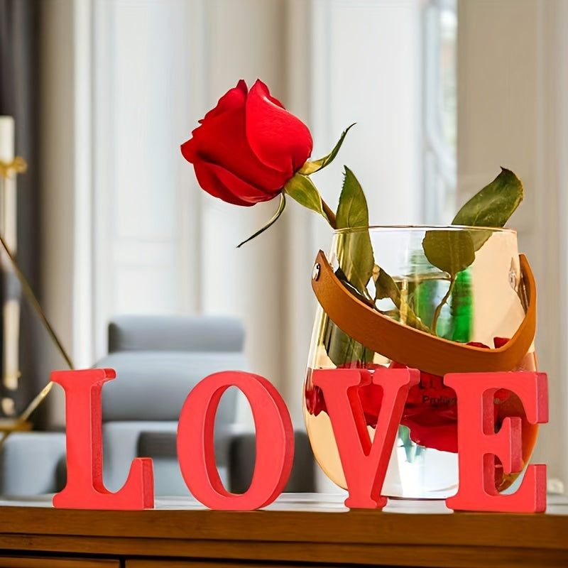 1PC Heart Wooden Sign Ornament for Home Wedding DIY
