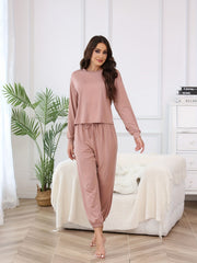 Women's Pajama Set Long Sleeve Top & Pants