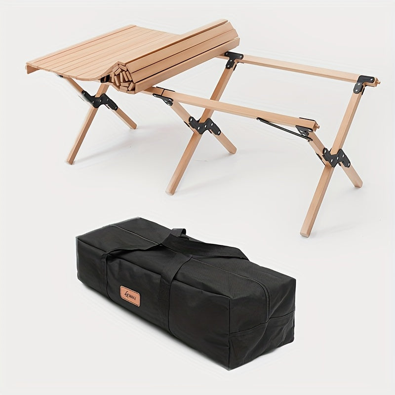 Portable Folding Egg Roll Table for Camping and Picnics