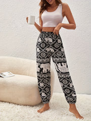Women's Plus Elephant Print Lounge Pants