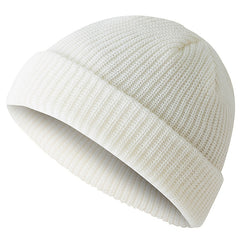 Women's Slouchy Knit Beanie Cap Warm Winter Acrylic Roll up Edge Skull