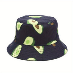 Reversible Bucket Hat Summer Travel Beach Sun Hat Bucket Hat For Men Cotton
