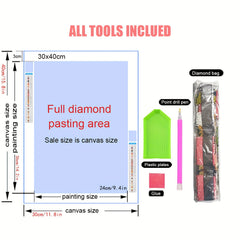 Girl and Dog Diamond Painting - Home Decor Mosaic Embroidery Kit