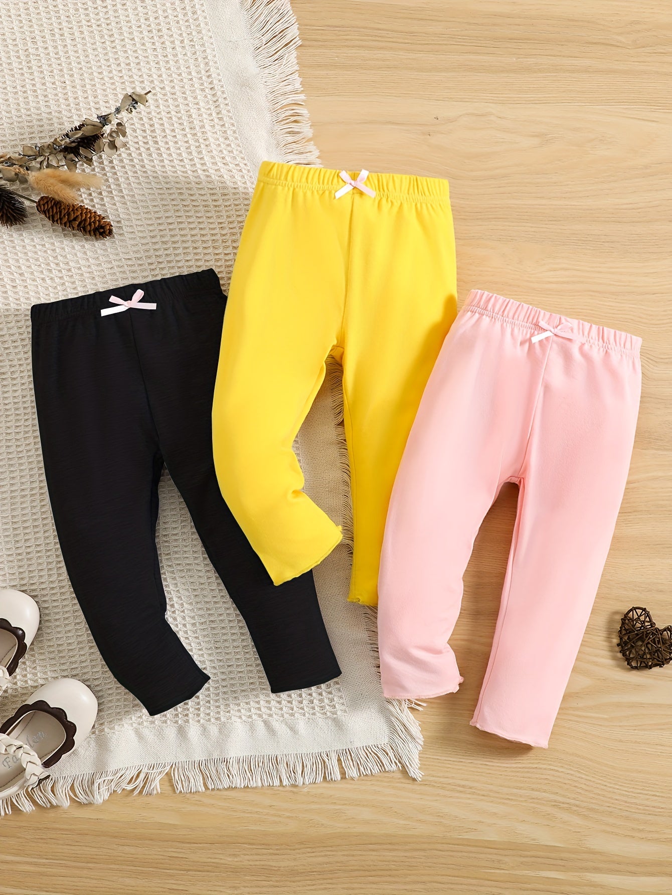 Infant Baby Girls Soft Leggings Solid Pants Kids Clothes