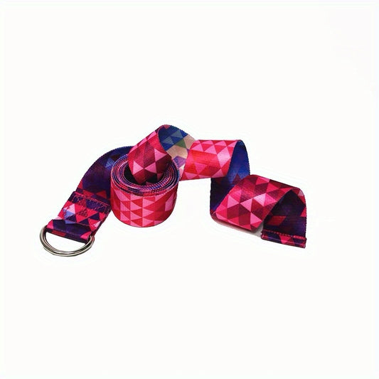 Colorful Printed Yoga Stretch Belt Resistance Band for Home Gym