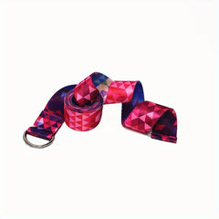 Colorful Printed Yoga Stretch Belt Resistance Band for Home Gym