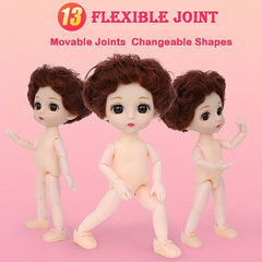 16cm Surprise Doll Toy Gift with Skirt - Mini Doll Party Dress Birthday Gift