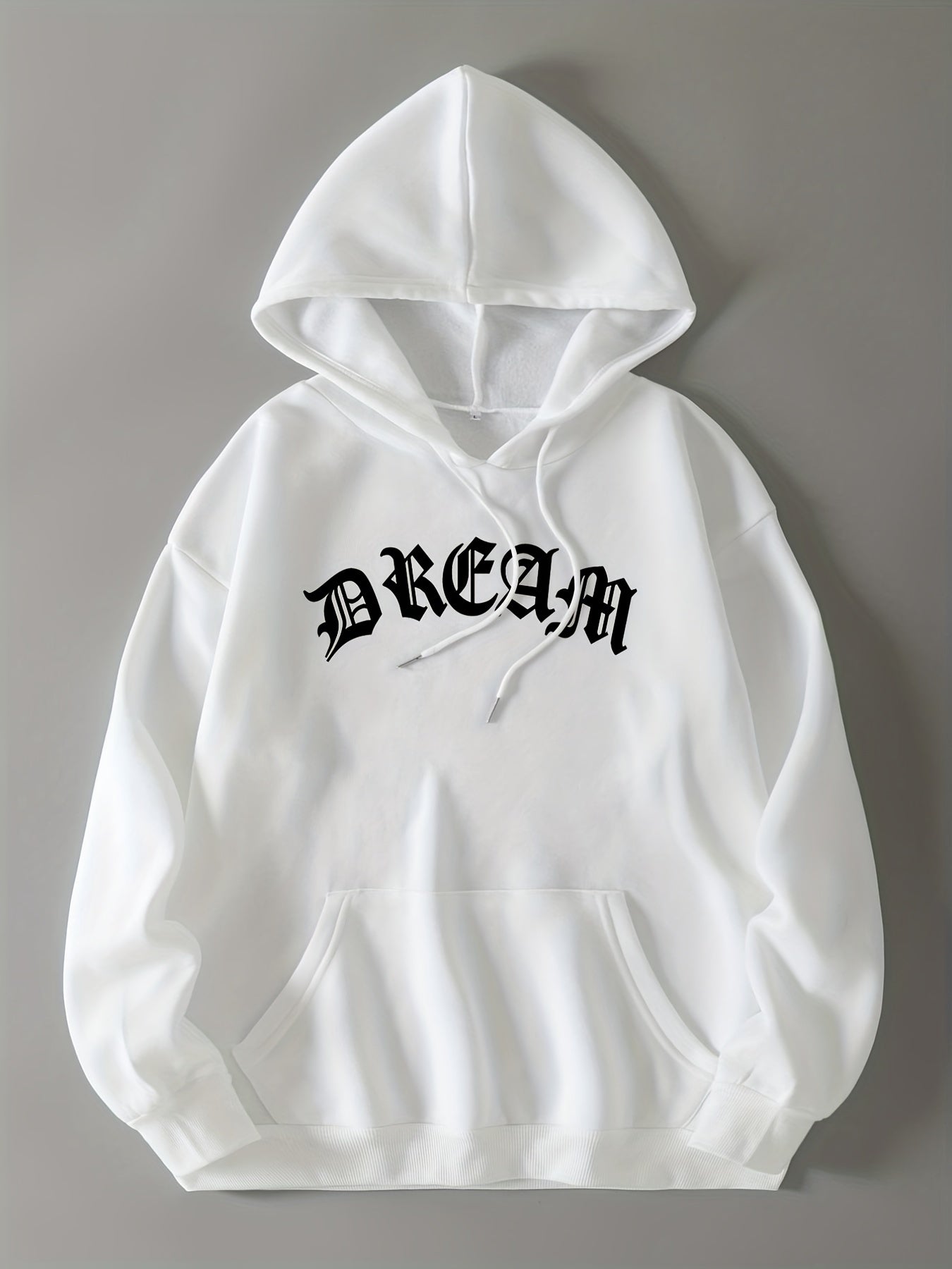Hooded Sweater with Kangaroo Pocket Loose Fit