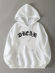 Hooded Sweater with Kangaroo Pocket Loose Fit