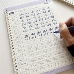 Reusable English Calligraphy Learning Book For Adults