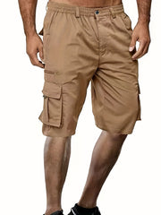 Men's Cargo Cropped Pants with Pockets for Summer