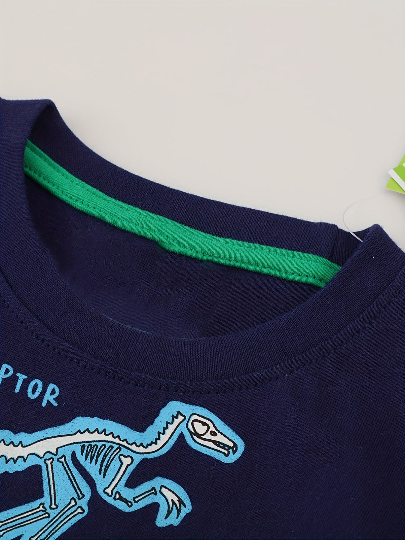 Boys Dinosaur Print Casual Outfit T shirt & Shorts Summer Clothes Set