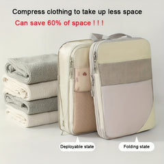 6-Piece Travel Packing Cubes Mesh Luggage Organizers