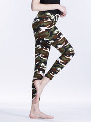 Women's Camo Print High Stretch Fitness Leggings